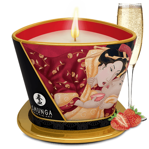Shunga Massage Candle strawberry