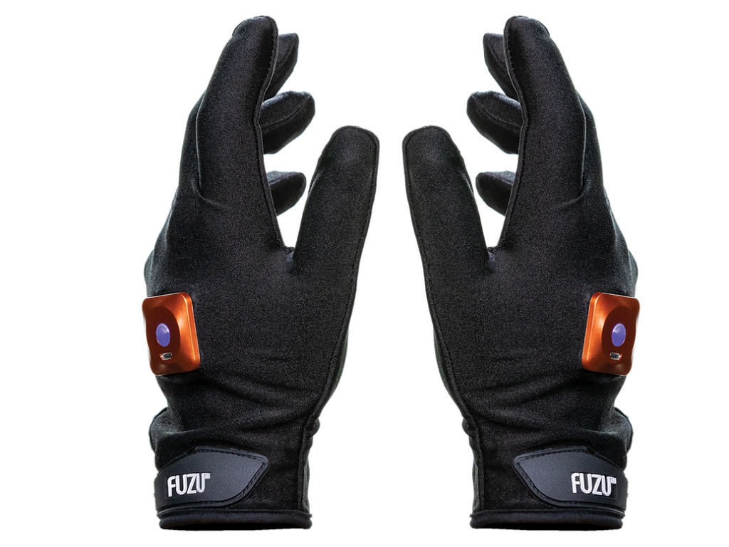 FUZU Gloves Rechargeable Vibrating Waterproof Massage Gloves Left