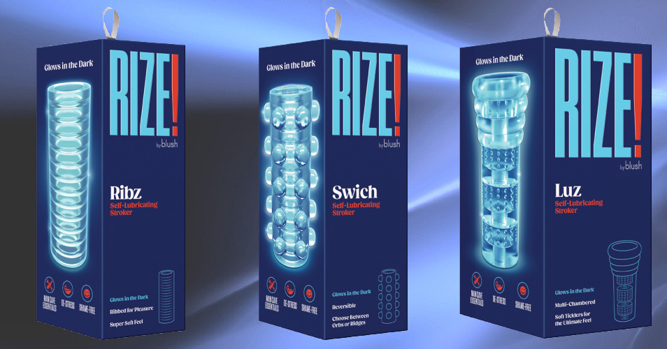Rize! Glow in the Dark Self-Lubricating Strokers by Blush – The ...